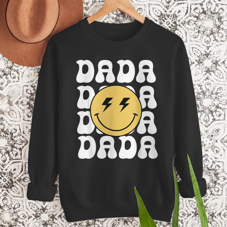 One Happy Family Birthday Matching Apparel Dada One Happy Dude Birthday Theme Family Matching Adult Child Short Sleeve Crew Neck Classic Fit Polyester 50 Cotton 50 Men Sweatshirt