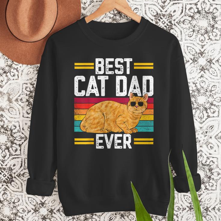 Orange Cat Best Cat Dad Ever Orange Tabby Cat Men Sweatshirt