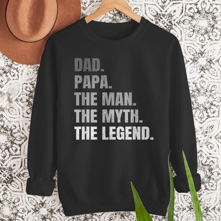 Papa Dad Legend Men Grandpa Christmas Father's Day Birthday Men Sweatshirt