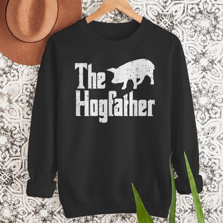 Pig The Hogfather Hog Dad Fathers Day Parody Papa Men Men Sweatshirt