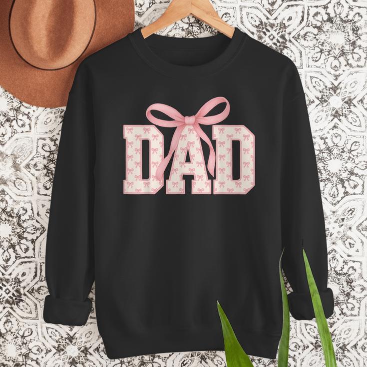 Pink Bow Dad Dad Life Best Dad Ever Father's Day Tees Men Sweatshirt