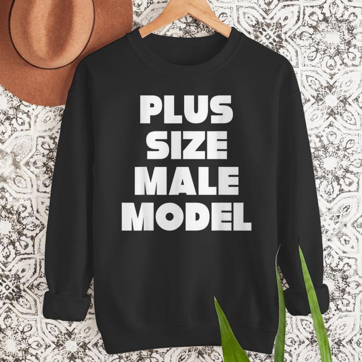 Plus Size Male Model Fat Guy Or Dad BOD Men Sweatshirt