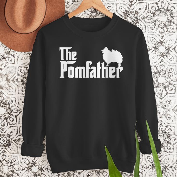 Pomeranian Father Dad The Pom Father Dog Lover Small Men Sweatshirt