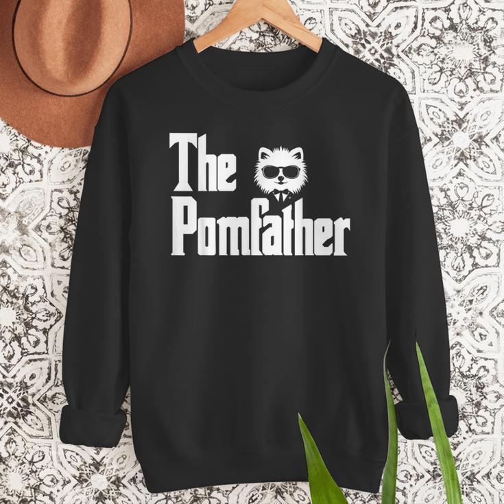 The PomFather Pomeranian Dog Dad Shirt Men Men Sweatshirt