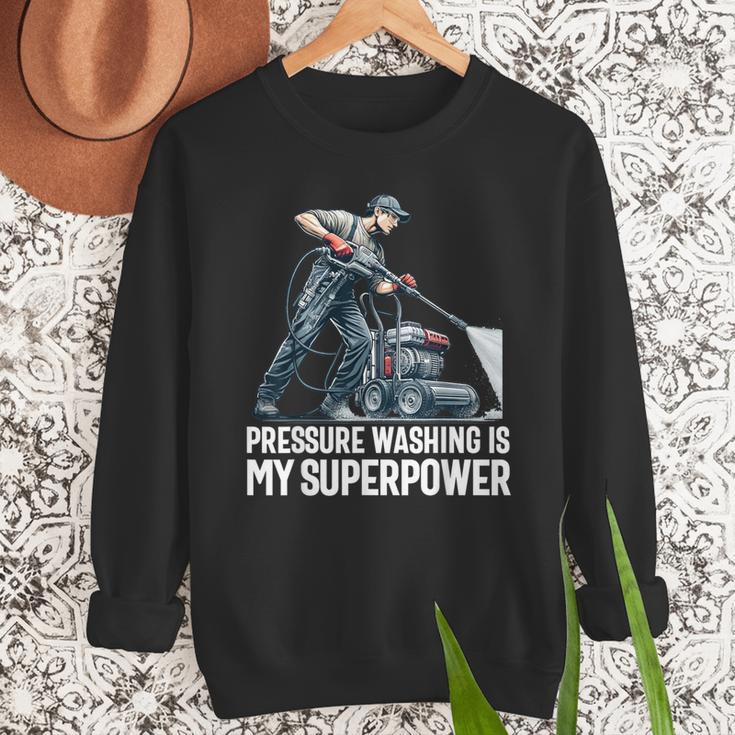 Power Washing Pressure Washing For Washer Dad Men Grandpa Men Sweatshirt