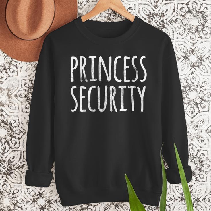 Princess Security Halloween Costume Dad Men Matching Easy Small Men Sweatshirt