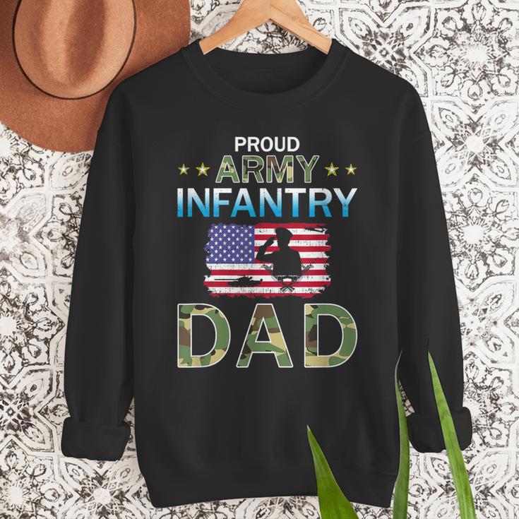 Proud Army Dad-Army Infantry Dad Camouflage Graphics Army Men Sweatshirt