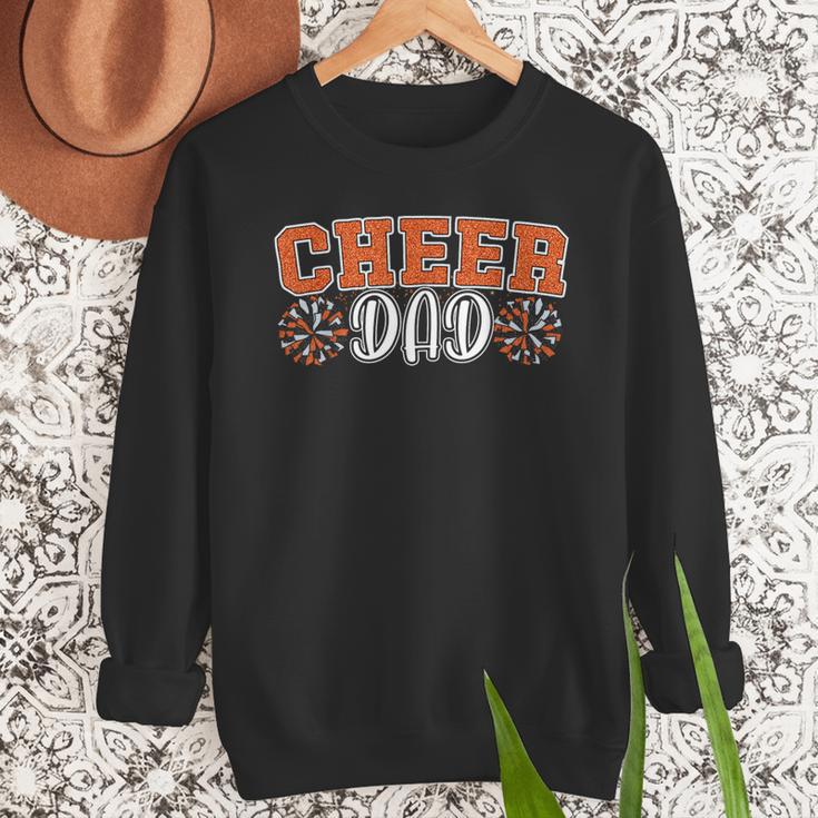 Proud Cheer Dad My Favorite Cheerleader Calls Me Dad Orange Men Sweatshirt