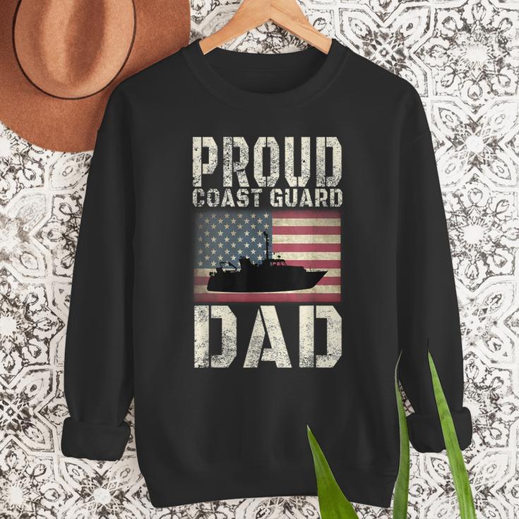 Proud Coast Guard Dad USCG American Flag T-Shirt Men Sweatshirt Proud Coast Guard Dad USCG American Flag T-Shirt Men Sweatshirt