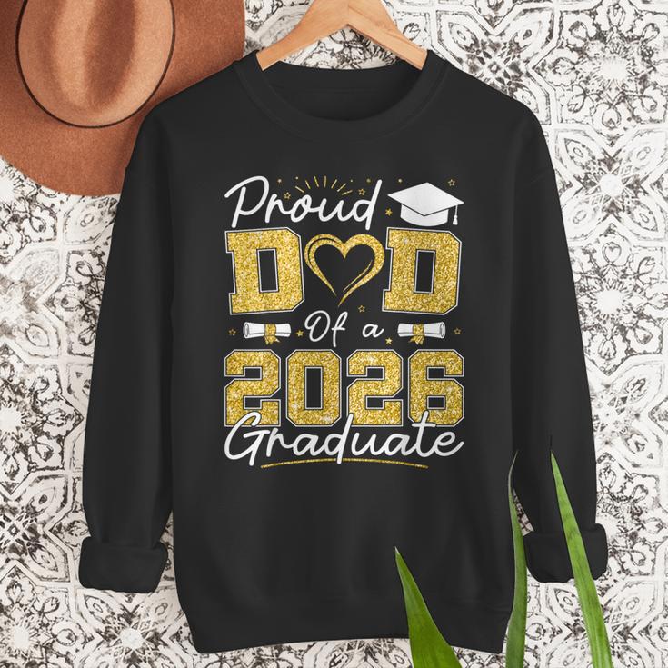 Proud Dad Of A 2026 Graduate Senior 2026 Grad Family Men Sweatshirt