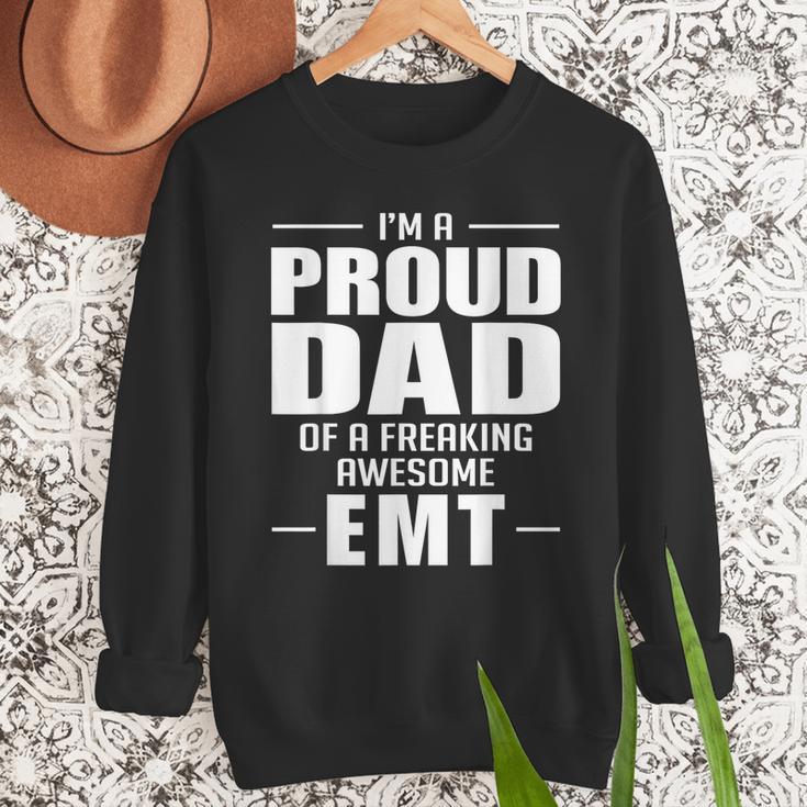 Proud Dad Of a Freaking Awesome EMT Emergency Medical Men Sweatshirt Proud Dad Of a Freaking Awesome EMT Emergency Medical Men Sweatshirt
