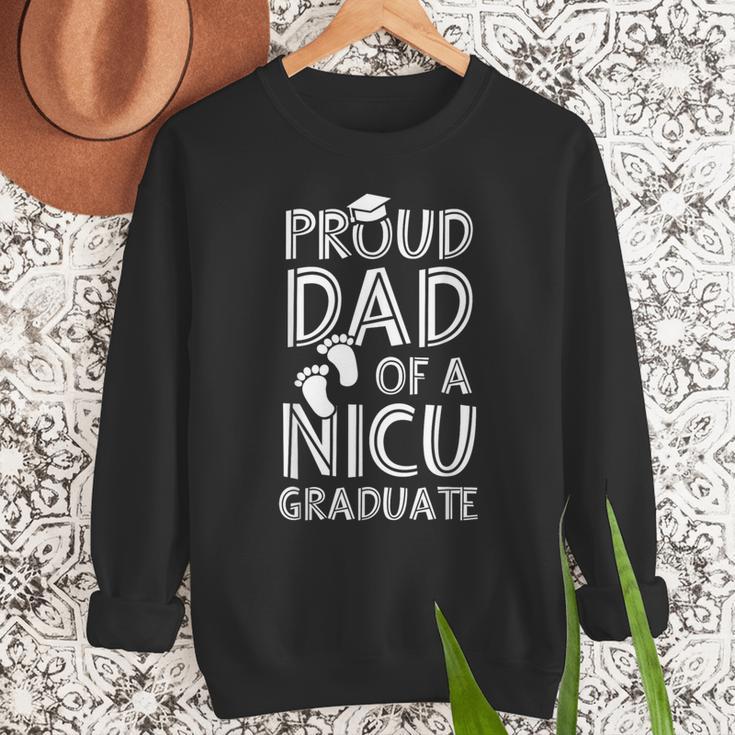 Proud Dad NICU Graduate Newborn Nurse Men Sweatshirt