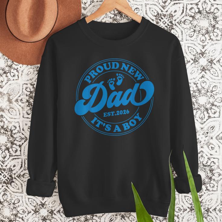 Proud New Daddy It's A Boy Dad To Be 1st Time Father Men Sweatshirt