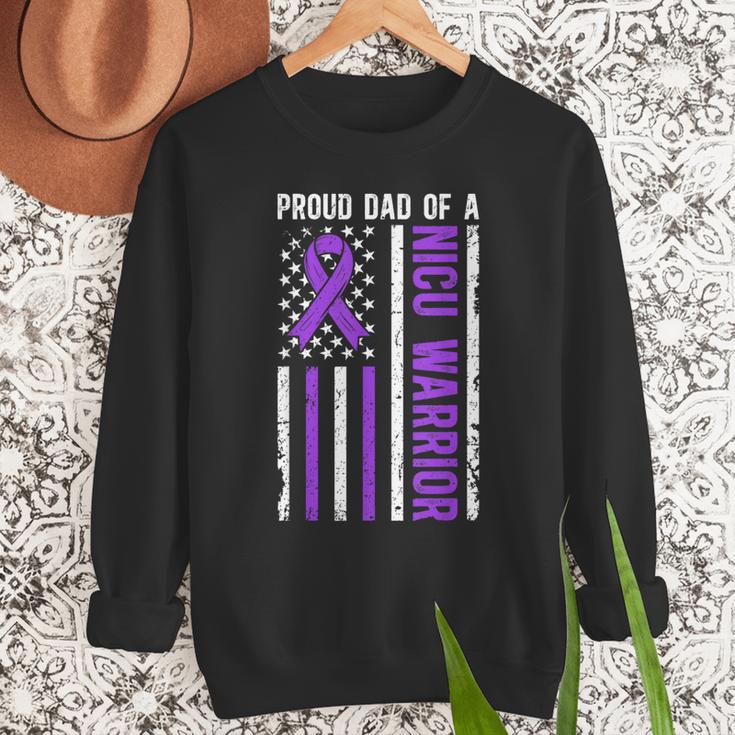 Proud NICU Dad Of NICU Warrior Micro Preemie Baby Father Men Sweatshirt Proud NICU Dad Of NICU Warrior Micro Preemie Baby Father Men Sweatshirt