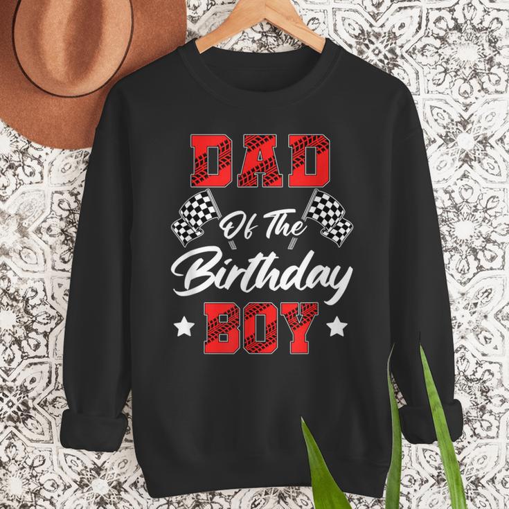 Race Car Dad Of The Birthday Boy Racing Family Pit Crew Men Sweatshirt Race Car Dad Of The Birthday Boy Racing Family Pit Crew Men Sweatshirt