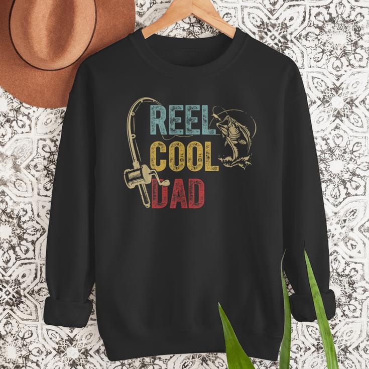 Reel Cool Dad Fishing Shirt Father's Day Fisherman Men Sweatshirt