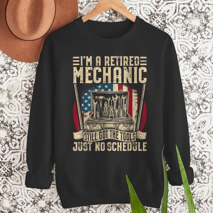 Retired Car Mechanic Tool Retirement Dad Grandpa Men Men Sweatshirt