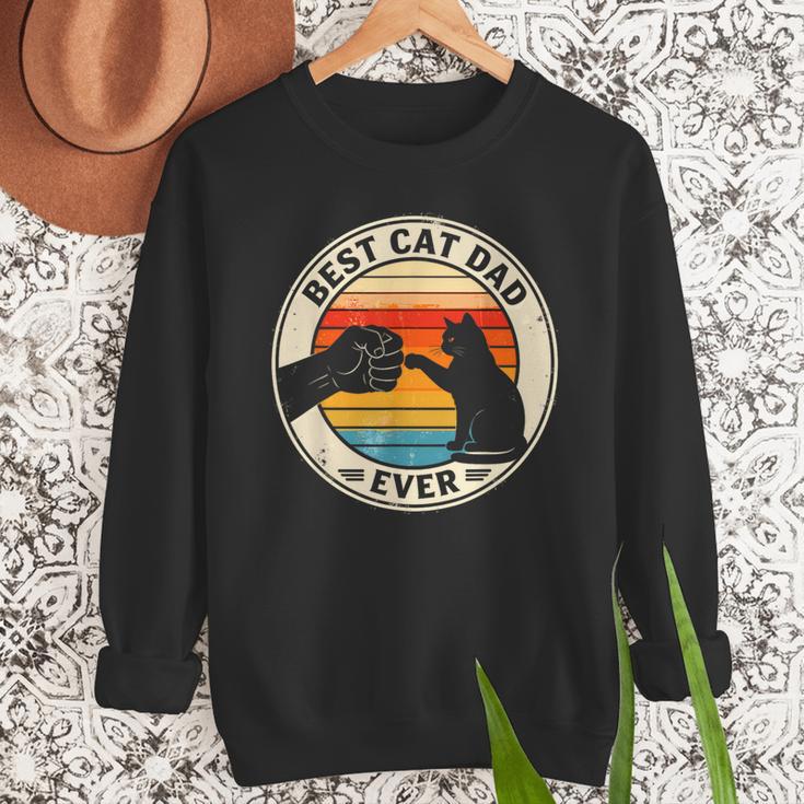 Retro Cat Dad Ever Cats Lovers For Men Women And Kids Men Sweatshirt Retro Cat Dad Ever Cats Lovers For Men Women And Kids Men Sweatshirt