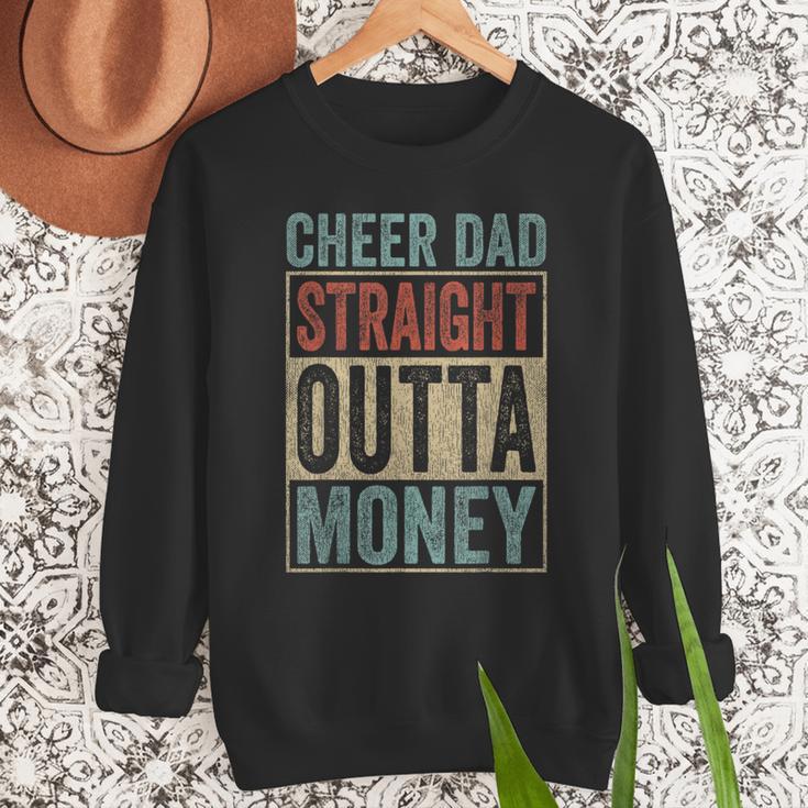 Retro Cheer Dad Straight Outta Money Men Sweatshirt