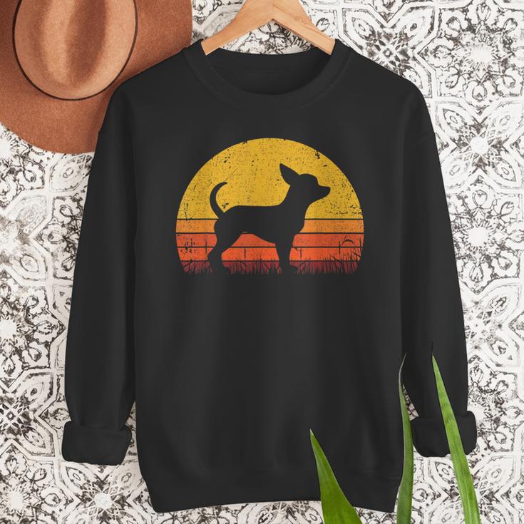 Retro Chihuahua Men Women Dog Mom Dad Chihuahua Men Sweatshirt