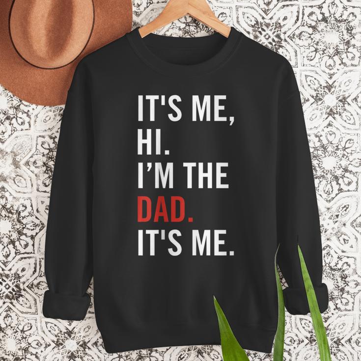Retro It's Me Hi I'm The Dad It's Me For Dad Men Sweatshirt