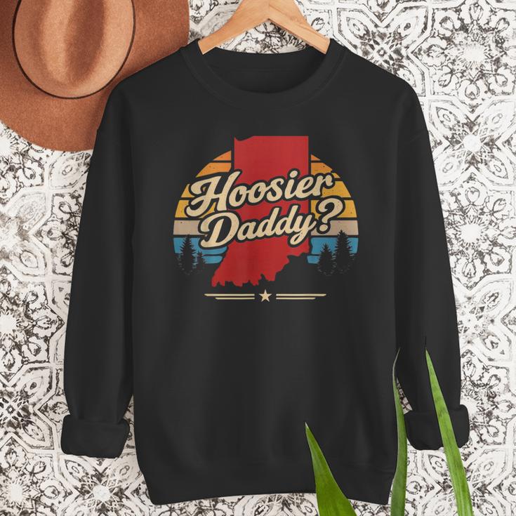 Retro Vintage US States Hoosier Daddy State Outline Desig Men Sweatshirt Retro Vintage US States Hoosier Daddy State Outline Desig Men Sweatshirt