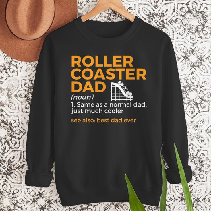 Roller Coaster Dad Definition Best Dad Ever Men Sweatshirt