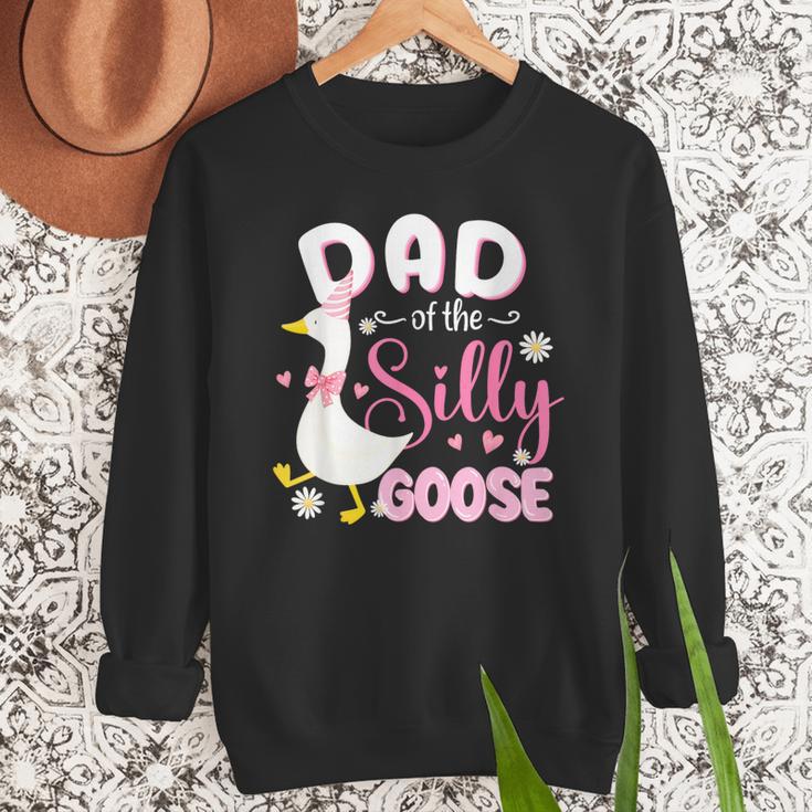 Silly Dad Goose Dad 1st Birthday Family Matching Party Men Sweatshirt