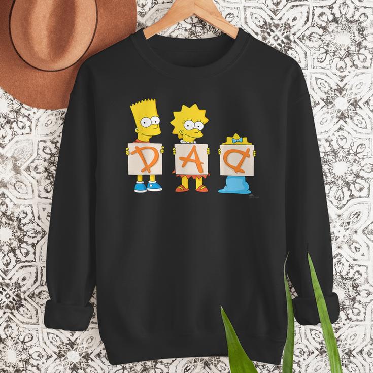The Simpsons Father's Day Bart Lisa Maggie Dad Birthday Men Sweatshirt