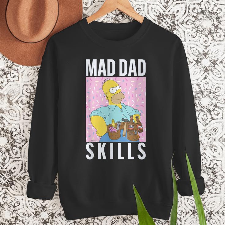 The Simpsons Father's Day Mad Dad Skills Homer Poster Men Sweatshirt