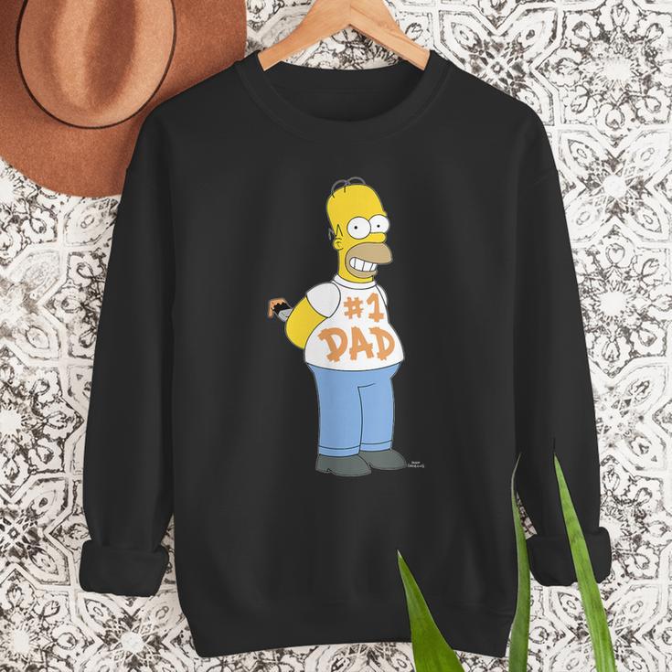The Simpsons Homer Number 1 Dad Father's Day V2 Men Sweatshirt The Simpsons Homer Number 1 Dad Father's Day V2 Men Sweatshirt