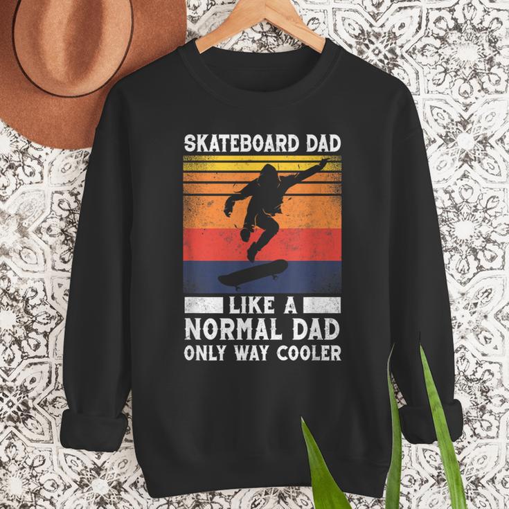 Skateboard Like A Normal Dad Vintage 80S 90S Retro Men Sweatshirt
