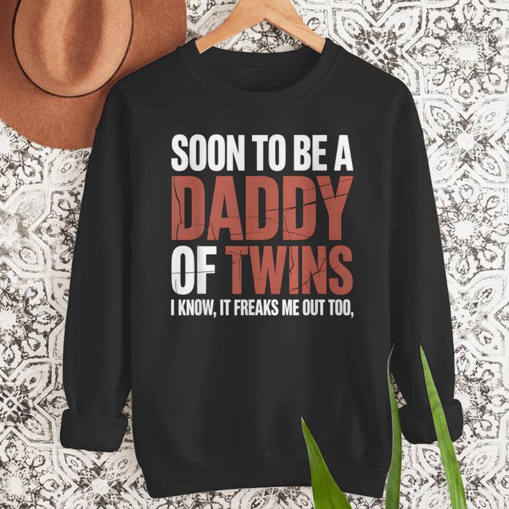 Soon To Be Dad Twins Fatherhood Pregnancy Announcement New D Men Sweatshirt Soon To Be Dad Twins Fatherhood Pregnancy Announcement New D Men Sweatshirt