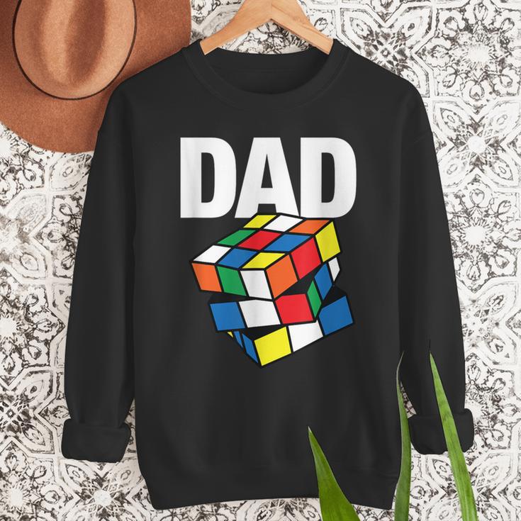 Speed Cubing Dad Puzzle Cuber Cube Kids Men Sweatshirt Speed Cubing Dad Puzzle Cuber Cube Kids Men Sweatshirt