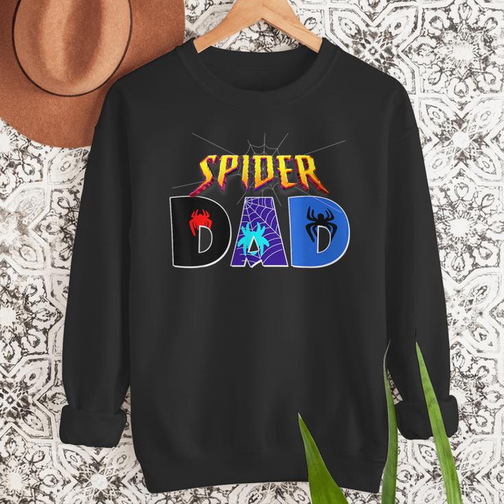 Spider Dad Shirt Birthday Fathers Day Halloween Costumes Pjs Men Sweatshirt