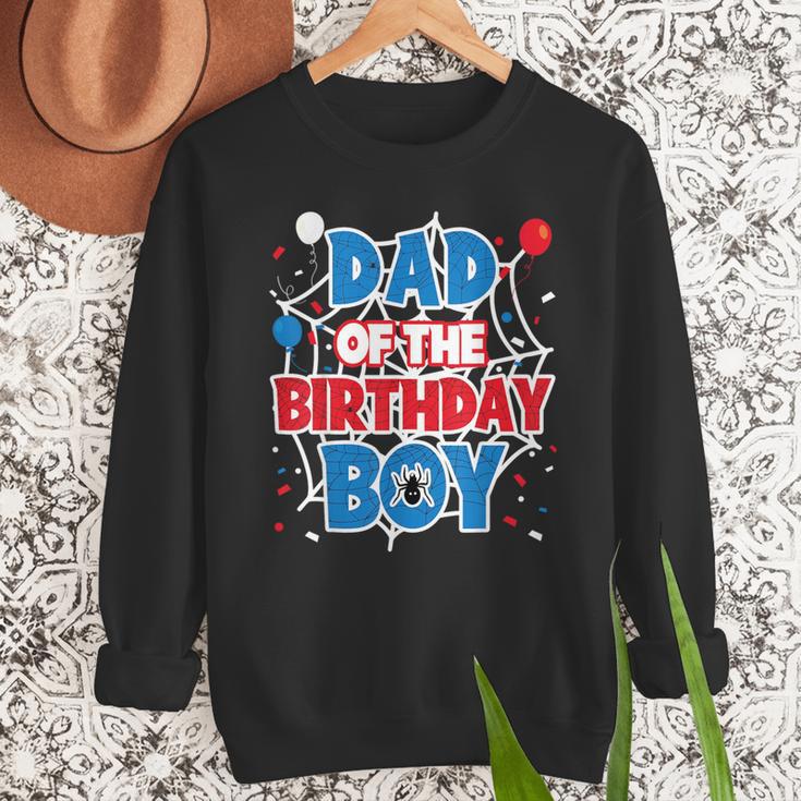 Spider Web Dad Of The Birthday Boy Men Sweatshirt
