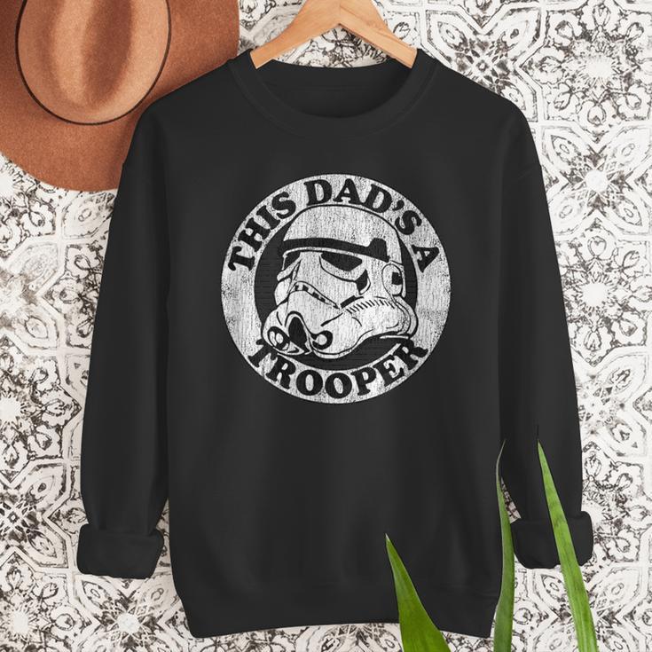 Star Wars Father's Day Stormtrooper This Dad Is A Trooper Circle Men Sweatshirt
