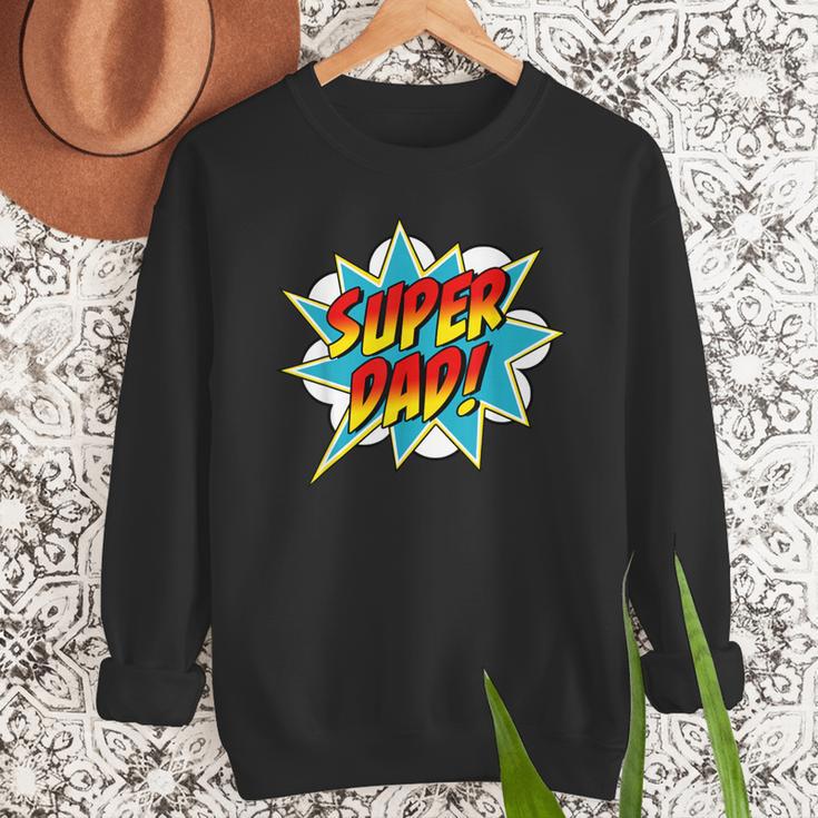 Super Dad Comic Book Superhero Father's Day Men Sweatshirt