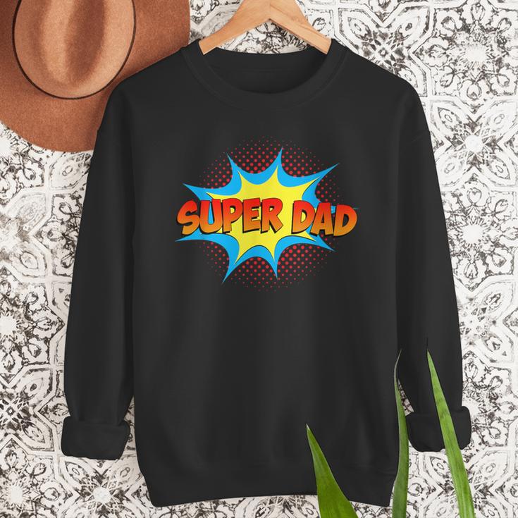 Super Dad Family Matching Superhero Comics Set Fathers Day Men Sweatshirt
