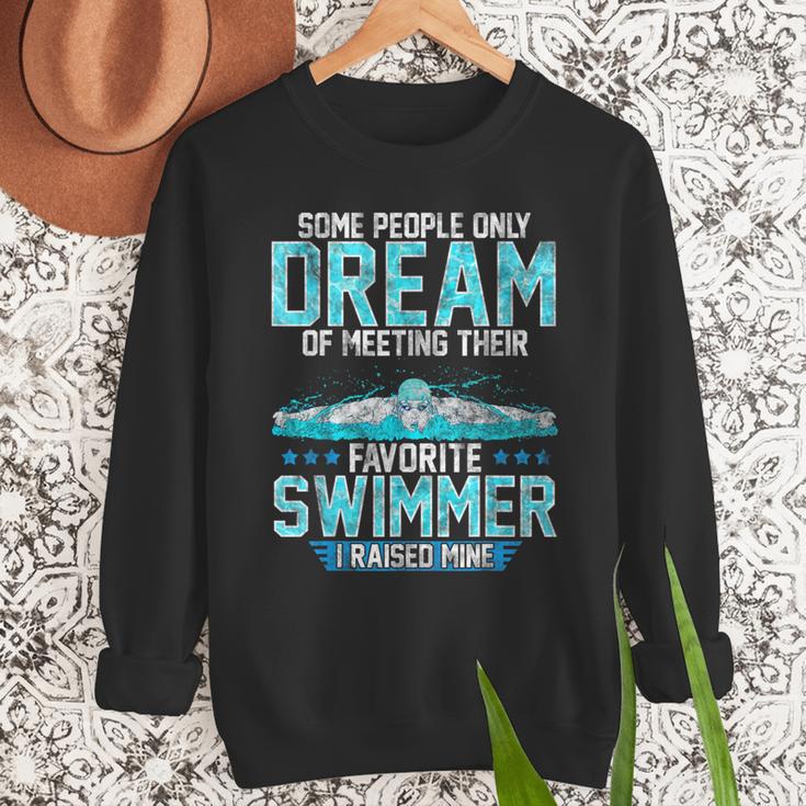 Swimming Parent Swimmer Mom Dad My Favorite Swim Meet Men Sweatshirt