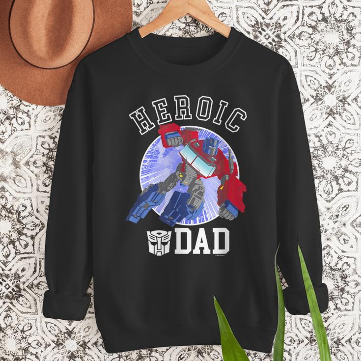 Transformers Father's Day Optimus Prime Heroic Dad Vintage Men Sweatshirt