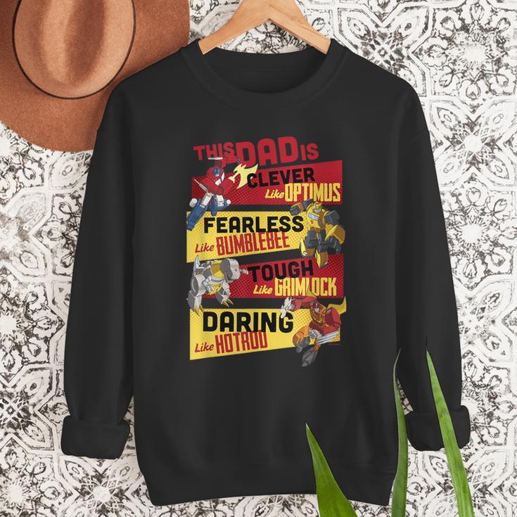 Transformers Father's Day Vintage Autobots Line Up Dad Is Men Sweatshirt