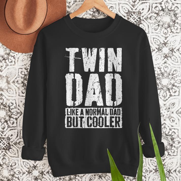 Twin Dad Shirt Men Dad Of Twins Fathers Day Men Sweatshirt