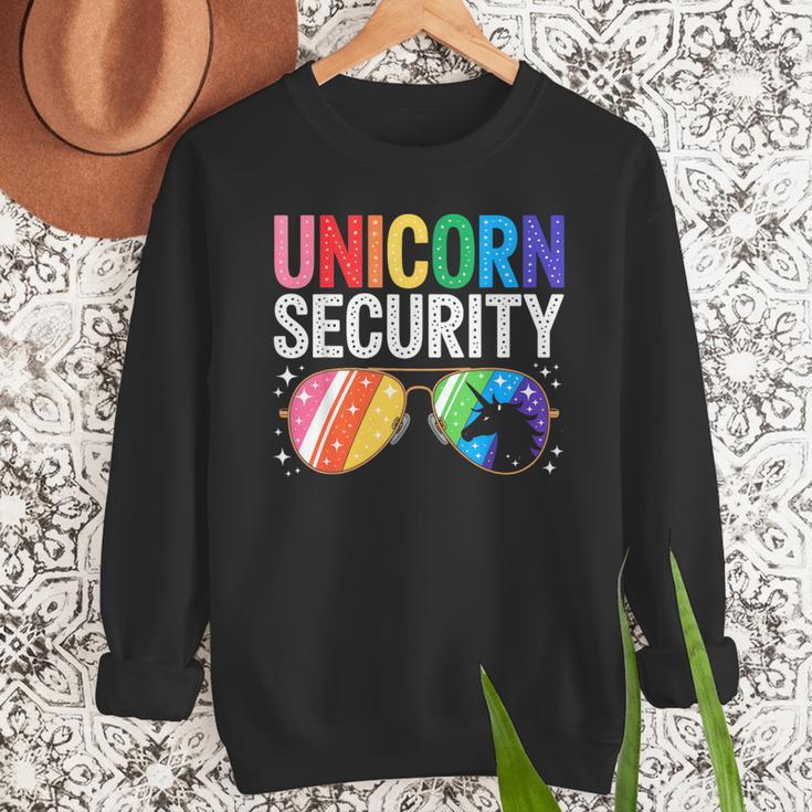 Unicorn Security Birthday Family Halloween Costume Mom Dad Men Sweatshirt Unicorn Security Birthday Family Halloween Costume Mom Dad Men Sweatshirt