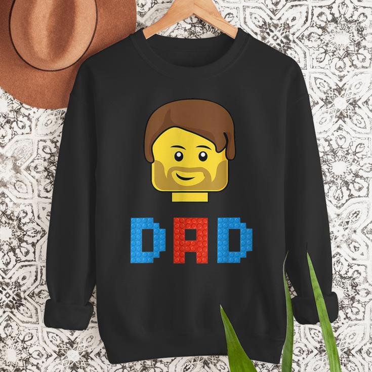 Unique Family Dad Master Builder Building Bricks Blocks Men Sweatshirt