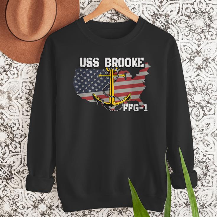 USS Brooke FFG-1 Frigate Veterans Day Son Father Grandpa Dad Men Sweatshirt USS Brooke FFG-1 Frigate Veterans Day Son Father Grandpa Dad Men Sweatshirt