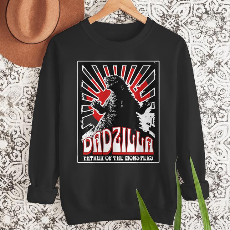 Vintage Dadzilla Father Of The Monsters Fathers Day Men Sweatshirt