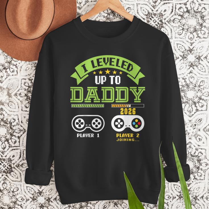 Vintage Leveling Up To Daddy 2026 Soon To Be Dad 2026 Men Sweatshirt