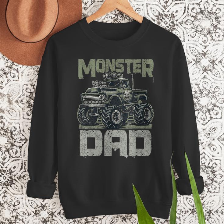 Vintage Monster Truck Lover DAD Family Matching Birthday Men Sweatshirt Vintage Monster Truck Lover DAD Family Matching Birthday Men Sweatshirt