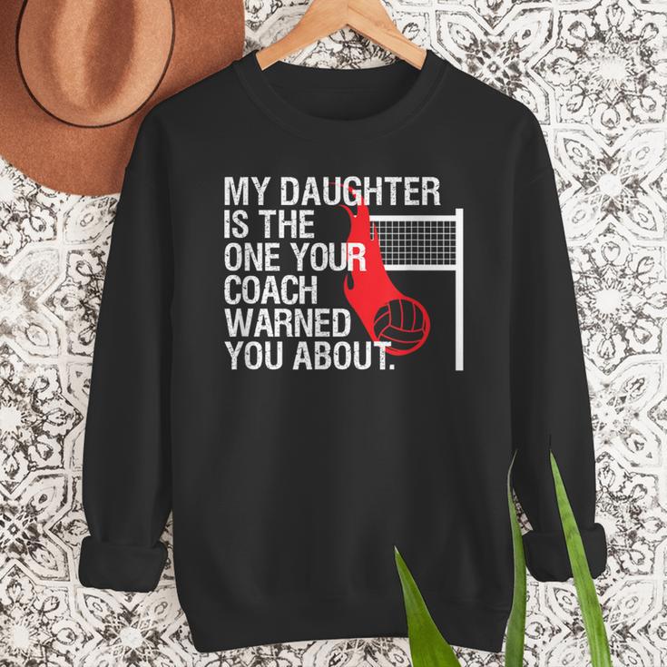 Volleyball Mom Dad Parent Shirt Daughter Player Men Sweatshirt Volleyball Mom Dad Parent Shirt Daughter Player Men Sweatshirt